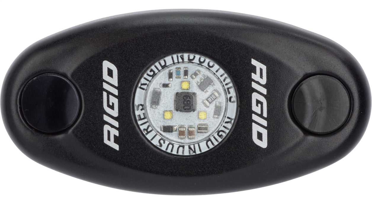 RIGID A-Series LED Light, Low Power, Red, Black Housing, Single