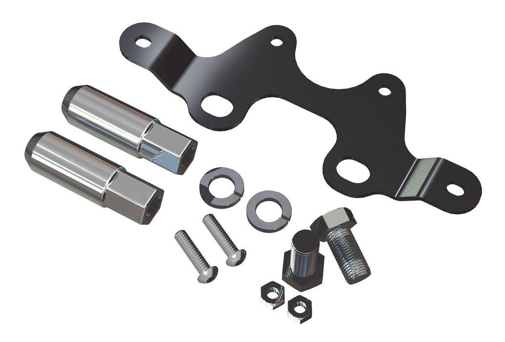 07-18 Wrangler JK Alpha License Plate & 3rd Brake Light Mount Kit w/ Lug Nuts TeraFlex