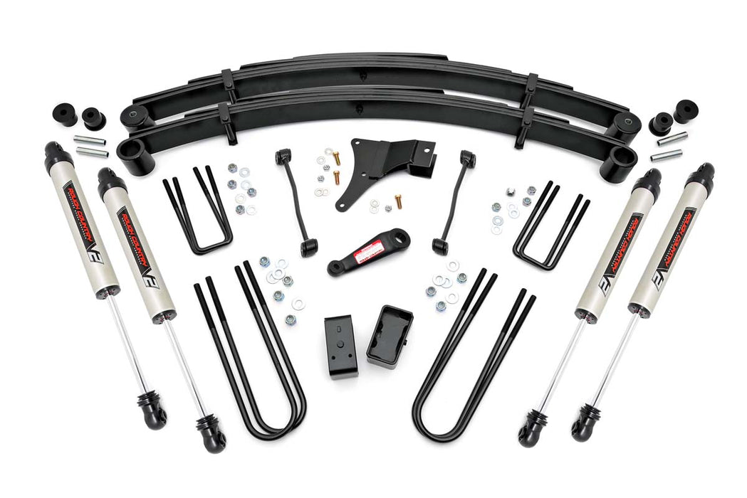 Rough Country 4 Inch Lift Kit - Rear Blocks - V2 | Ford F-250/F-350 Super Duty 4WD (1999)