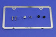 License Plate Frame, Bright Polished, Slim Edge, No Logo