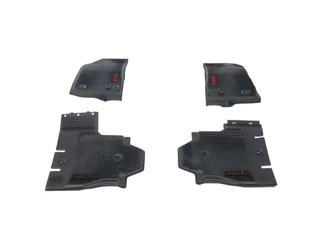 Jeep Wrangler JL 4-Door All-Weather Floor Mats, Gas, Black