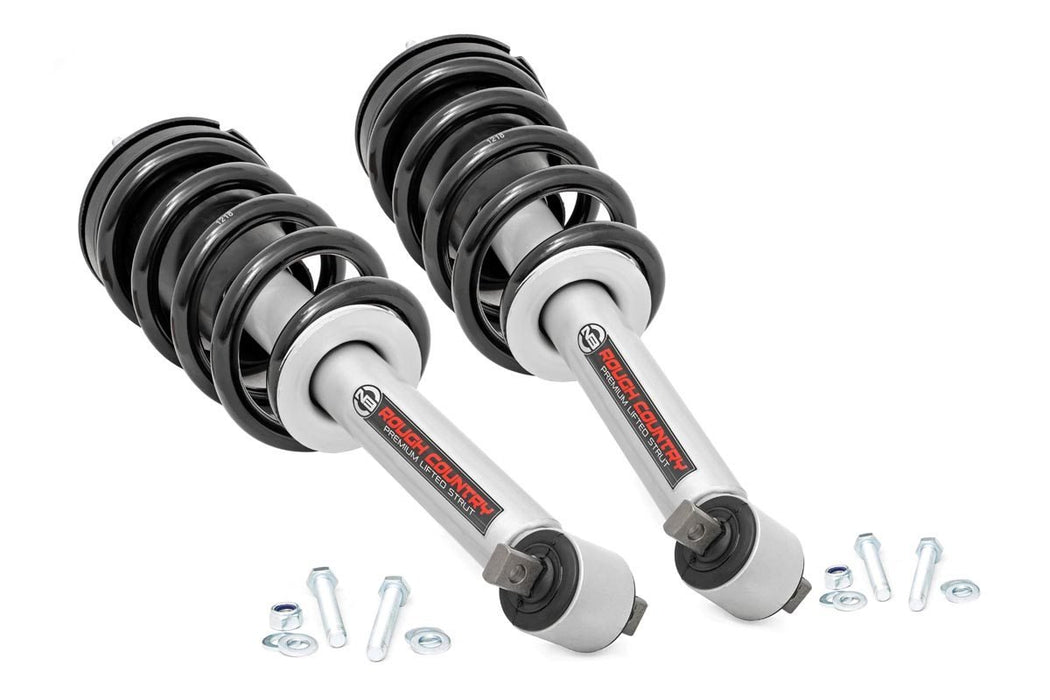 Rough Country Loaded Strut Pair - 3.5 Inch | Chevy/GMC 1500 Truck & SUV (07-14) | P/N 501084