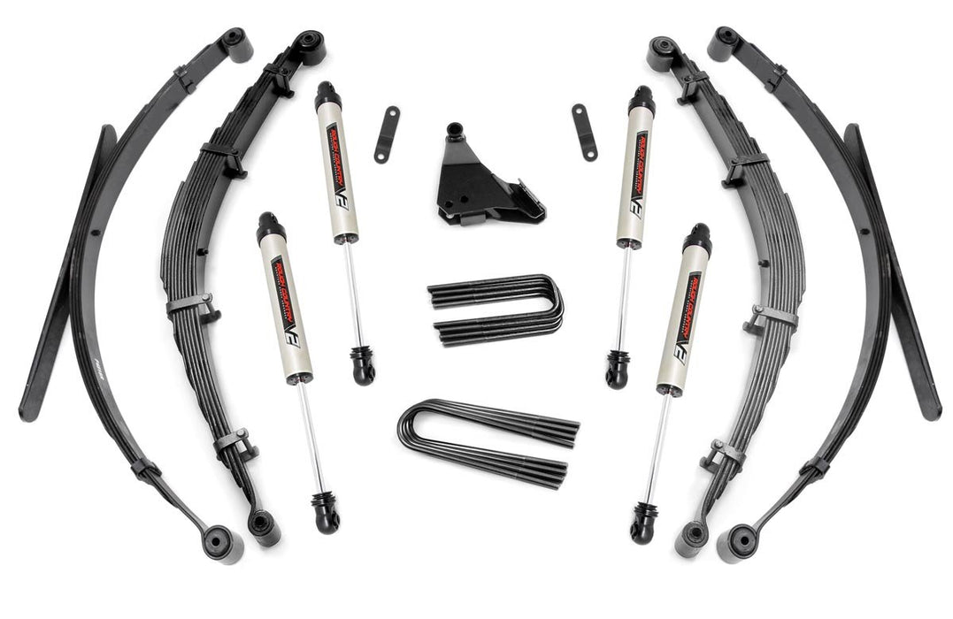 Rough Country 4 Inch Lift Kit - Rear Springs - V2 | Ford F-250/F-350 Super Duty 4WD (99-04)
