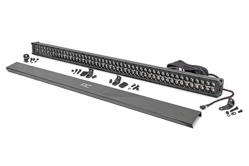 Rough Country 50 Inch Black Series LED Light Bar - Dual Row - Cool White DRL