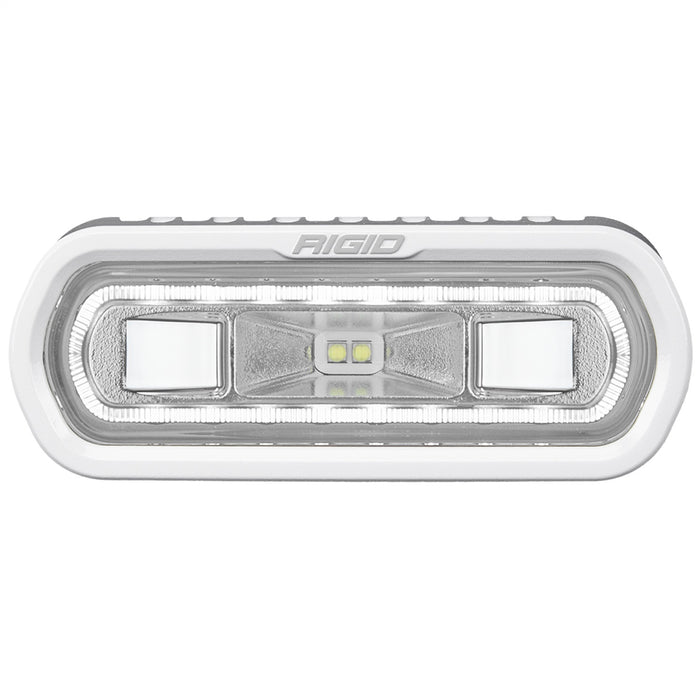 RIGID Industries 51100 SR-L Series Marine Spreader Pod, 2 Wire, Surface Mount, White W/White Halo