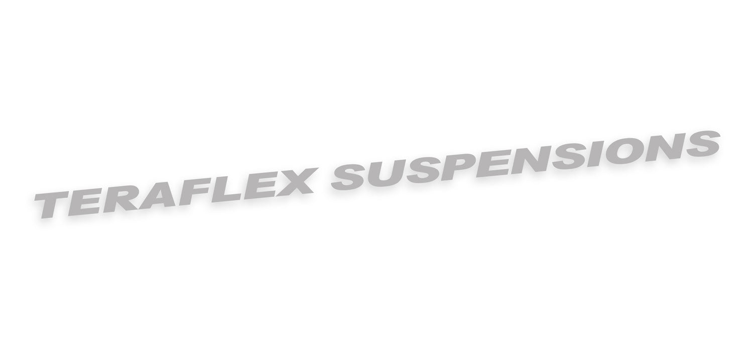 TeraFlex Suspensions Windshield Decal, 48 Inch, Silver