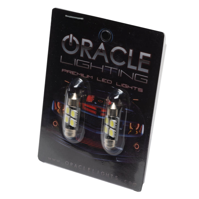 ORACLE 33MM 4 LED 3-Chip Festoon Bulbs (Pair), Cool White