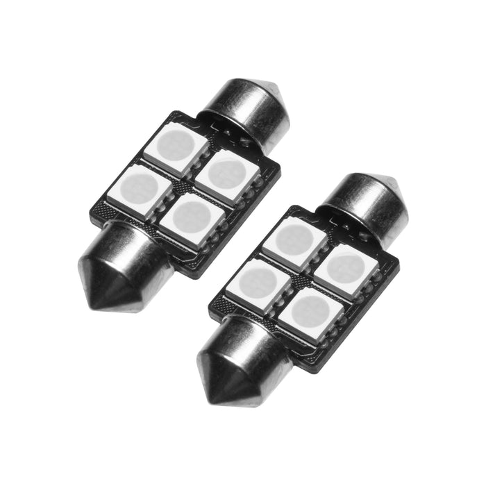 ORACLE 33MM 4 LED 3-Chip Festoon Bulbs (Pair), Cool White