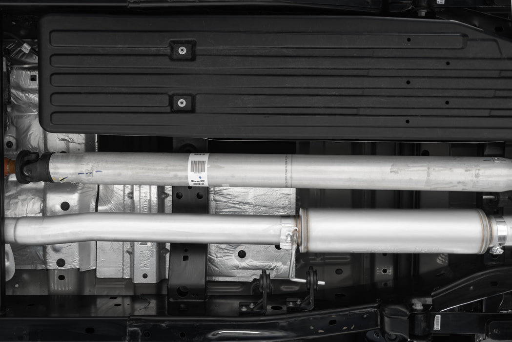 MBRP T304 Stainless Steel, 4" Cat Back, Single Side, Race Version, F-150 2.7L/ 3.5L EcoBoost, 5.0L, view 4
