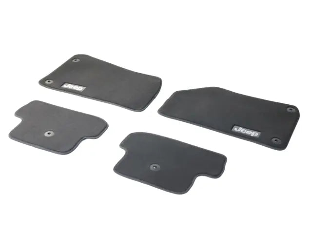 Jeep Wrangler JL 2-Door Carpet Floor Mats, Black, 4-Piece
