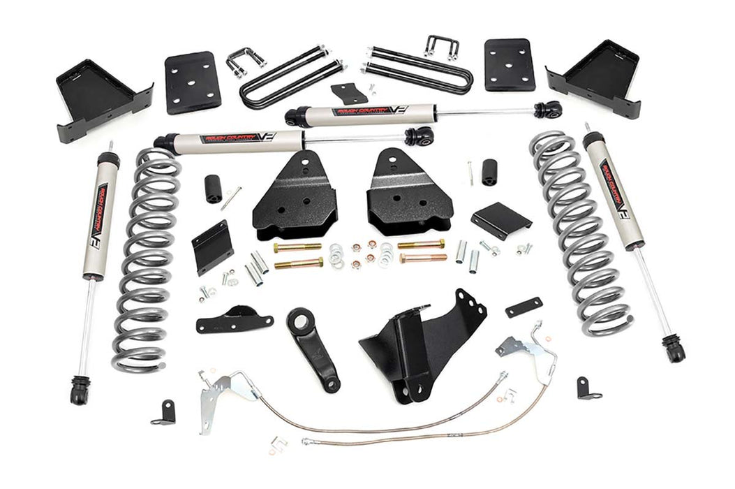 Rough Country 6 Inch Lift Kit - Gas - No OVLD - V2 | Ford F-250 Super Duty 4WD (2015-2016)