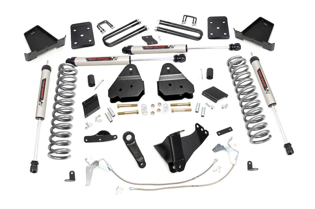 Rough Country 6 Inch Lift Kit - Diesel - No OVLD - V2 | Ford F-250 Super Duty 4WD (11-14)