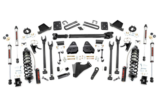 Rough Country 6 Inch Lift Kit, 4-Link, D/S, C/O V2, Ford F-250/F-350 Super Duty (2017-2022)