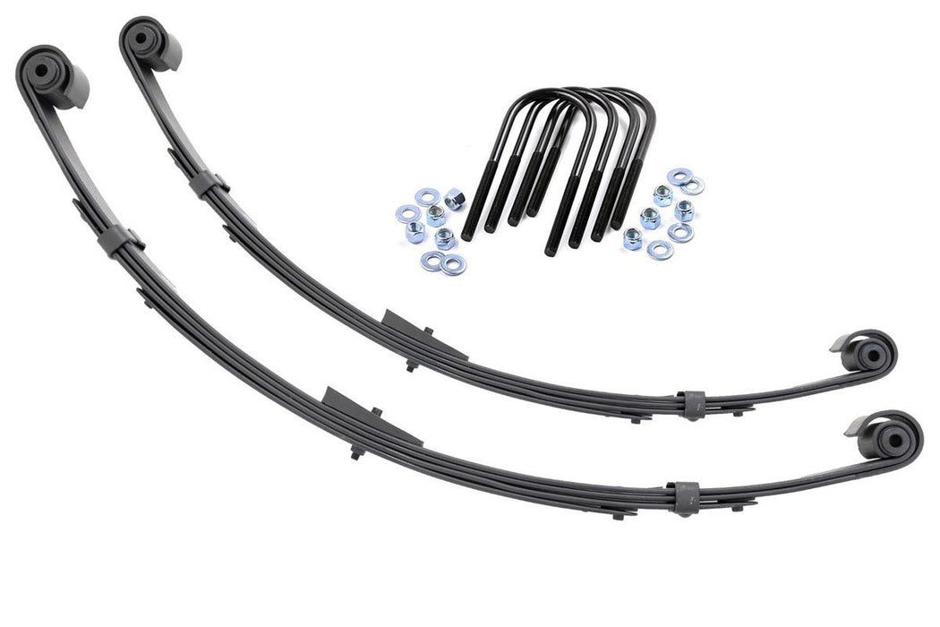 Rear Leaf Springs - Military Wrap - 4 inch Lift - Pair - Jeep Wrangler YJ (87-95)