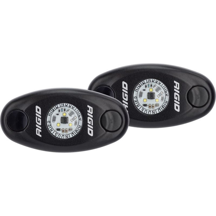 A-Series LED Light, High Power, Blue, Black Housing, Pair (482113)