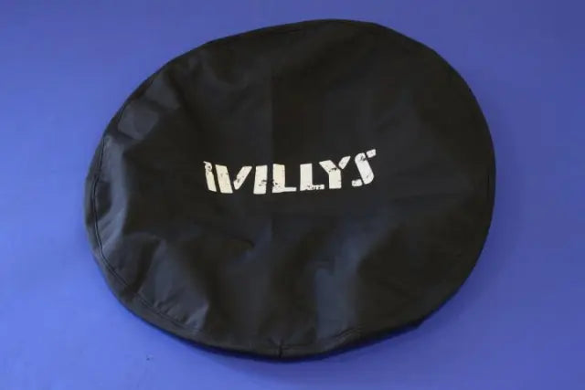 Spare Tire Cover, Willys Logo on Black Denim