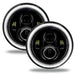 ORACLE 7" High Powered LED Headlights, Black Bezel, White