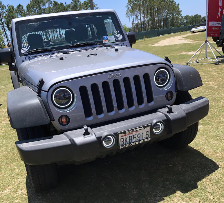 ORACLE LED Halo Headlights, Jeep Wrangler JK Switchback (2007-2018), view 5