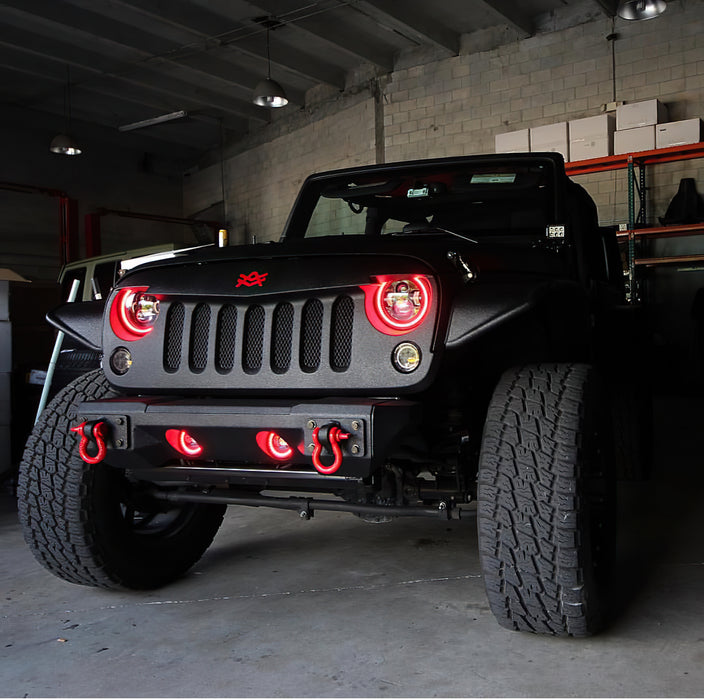 ORACLE 7" High Powered LED Headlights, Black Bezel, Dynamic ColorSHIFT®, view 7