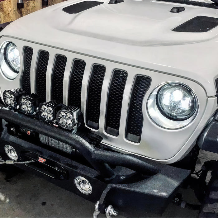 ORACLE 7" High Powered LED Headlights, NO HALO, Black Bezel, view 2