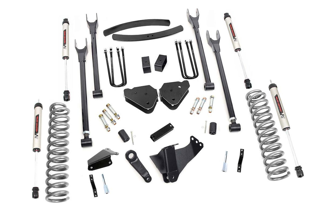 Rough Country 6 Inch Lift Kit - Diesel - 4 Link - No OVLDS - V2 | Ford F-250/F-350 Super Duty (05-07)