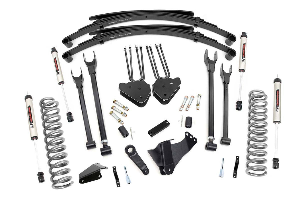Rough Country 6 Inch Lift Kit - Diesel - 4 Link - RR Spring - V2 | Ford F-250/F-350 Super Duty (05-07)