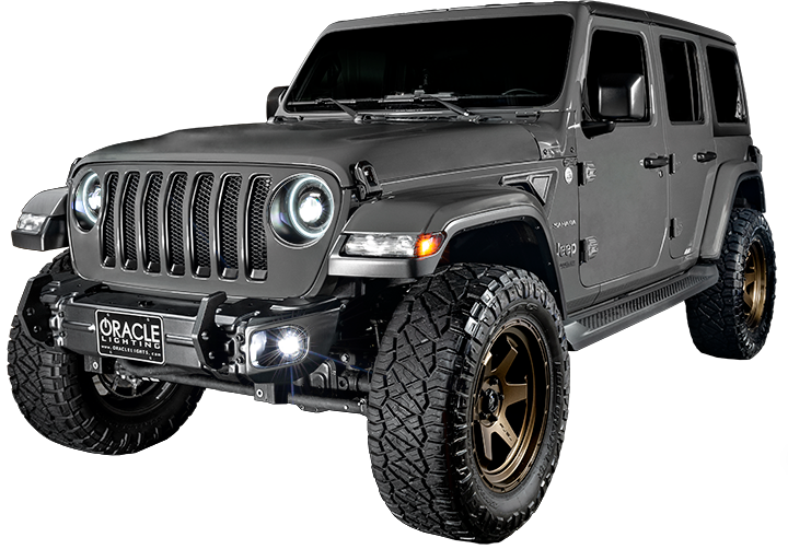 ORACLE High Performance 20W LED Fog Lights, Blue, Jeep JK/JL/JT (2007+), view 6