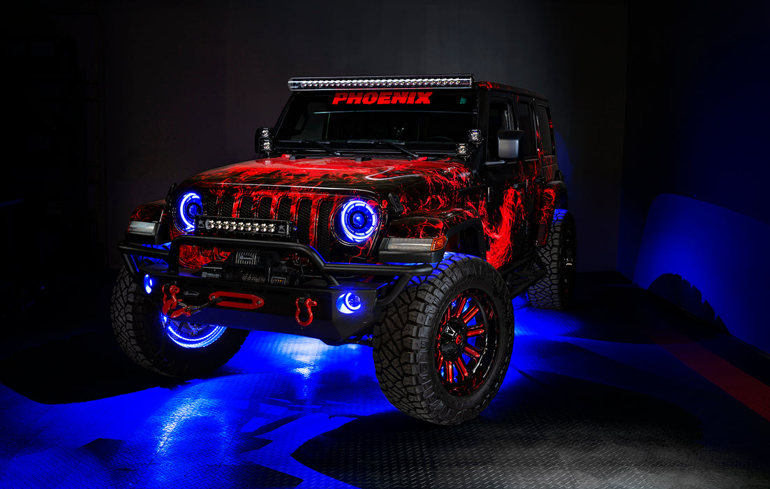 ORACLE High Performance 20W LED Fog Lights, Blue, Jeep JK/JL/JT (2007+), view 3