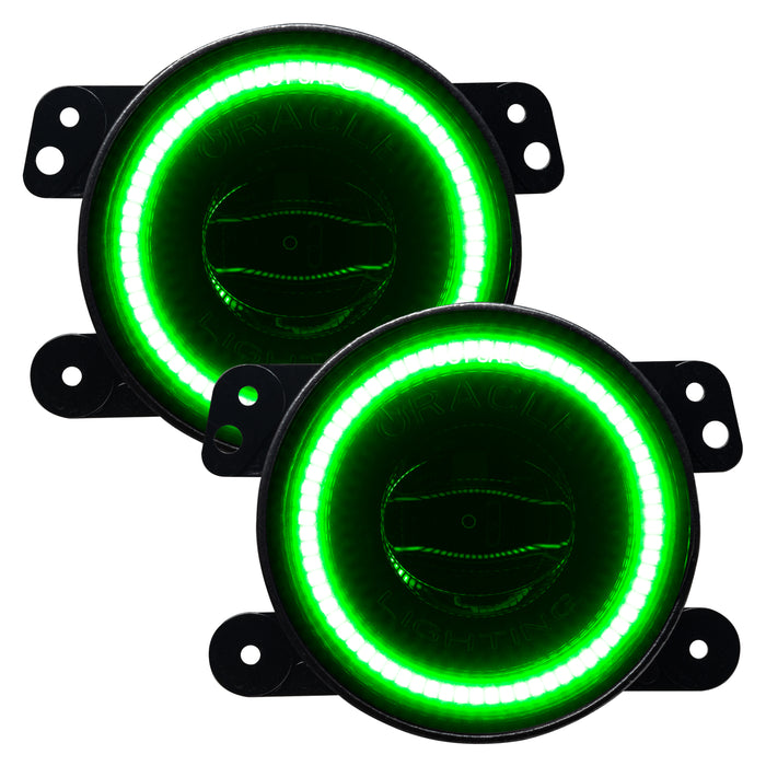 ORACLE High Performance 20W LED Fog Lights, Green, Jeep JK/JL/JT (2007+)
