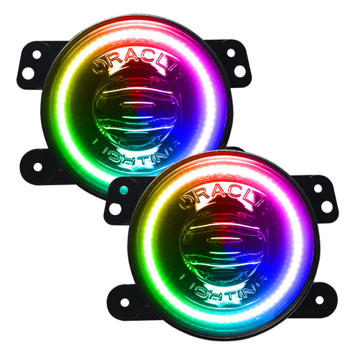 ORACLE High Performance 20W LED Fog Lights, ColorSHIFT®, Dynamic, Jeep JK/JL/JT (2007+)