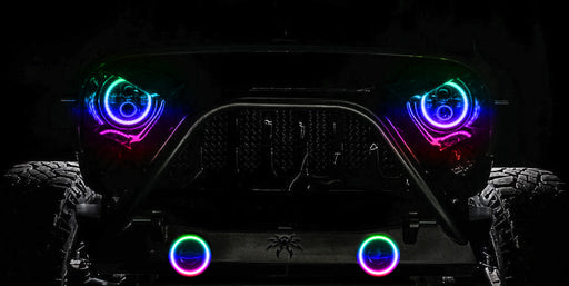 ORACLE High Performance 20W LED Fog Lights, ColorSHIFT®, Dynamic, Jeep JK/JL/JT (2007+), view 2
