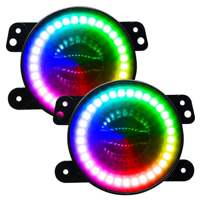 ORACLE High Performance 20W LED Fog Lights, ColorSHIFT®, w/No Controller, Jeep JK/JL/JT (2007+)