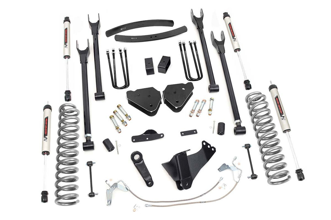 Rough Country 6 Inch Lift Kit - Diesel - 4 Link - V2 | Ford F-250/F-350 Super Duty (08-10)