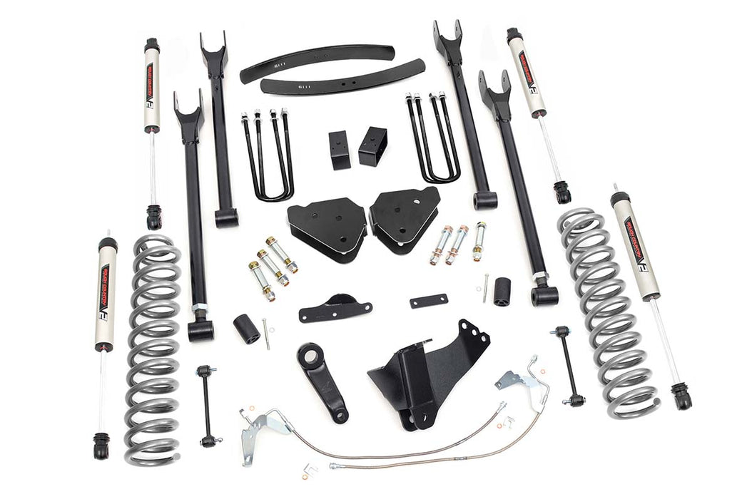 Rough Country 6 Inch Lift Kit - Gas - 4 Link - V2 | Ford F-250/F-350 Super Duty 4WD (08-10)
