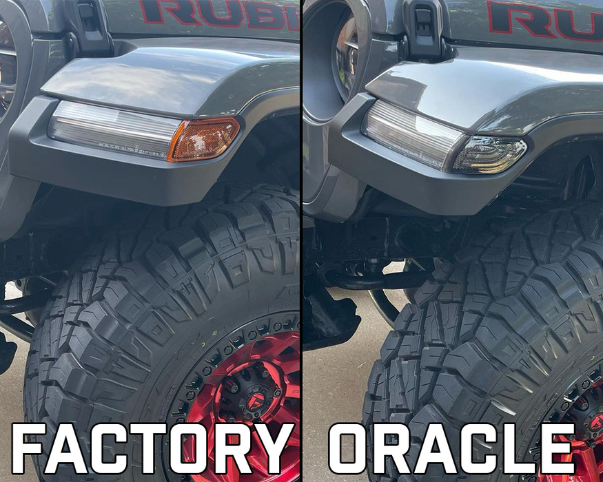 ORACLE Smoked Lens LED Front Sidemarkers, Jeep Wrangler JL/Gladiator JT (2018+), view 2