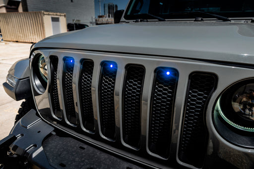 ORACLE Pre-Runner Style LED Grill Kit, Blue, Jeep Wrangler JL (2018-2023)