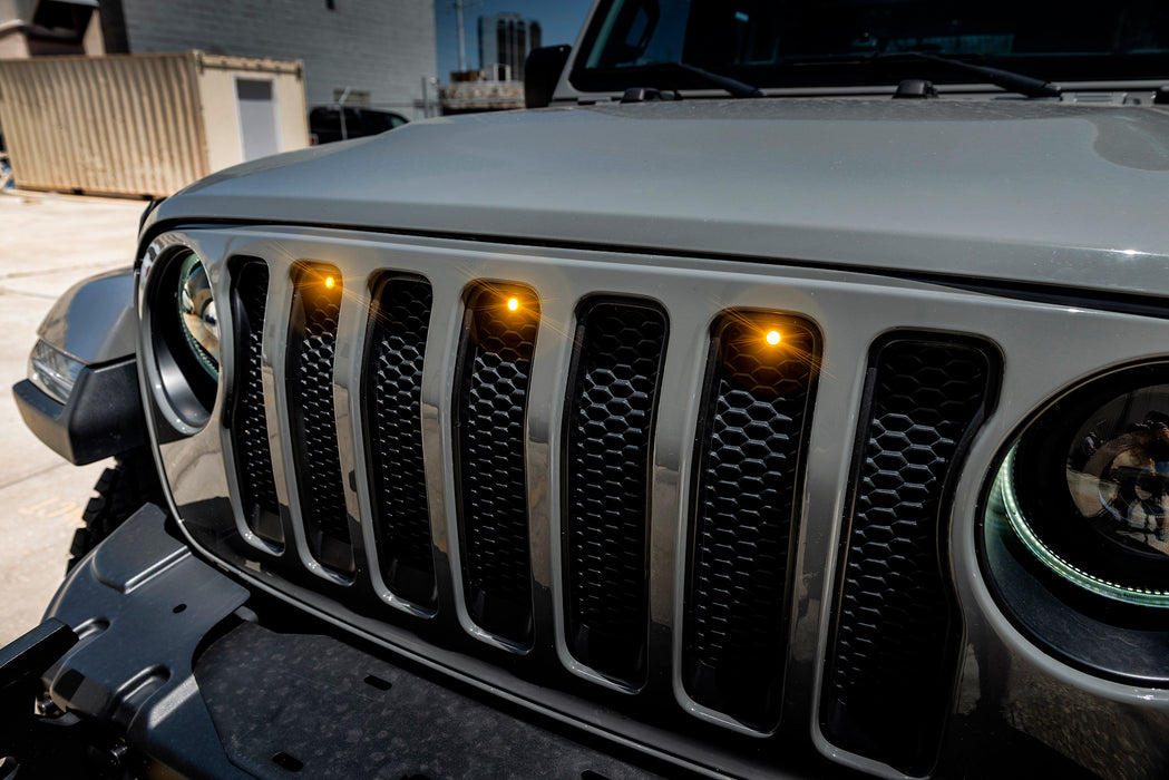 ORACLE Pre-Runner Style LED Grill Kit, Amber, Jeep Wrangler JL (2018-2023), view 2