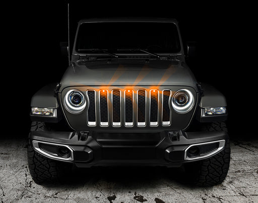 ORACLE Pre-Runner Style LED Grill Kit, Amber, Jeep Gladiator JT (2020-2023), view 2