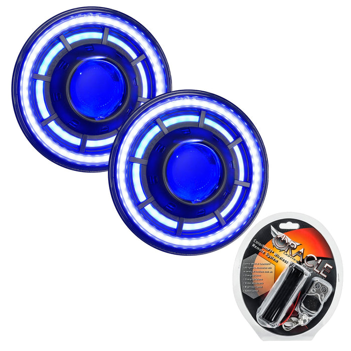 ORACLE Oculus 7" ColorSHIFT Bi-LED Projector Headlights for Wrangler JK