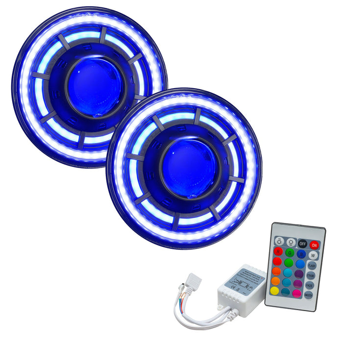 ORACLE Oculus 7" ColorSHIFT Bi-LED Projector Headlights for Wrangler JK