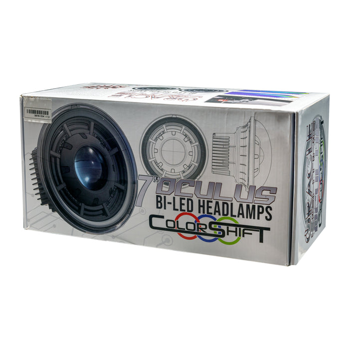 ORACLE Oculus 7" ColorSHIFT Bi-LED Projector Headlights for Wrangler JK