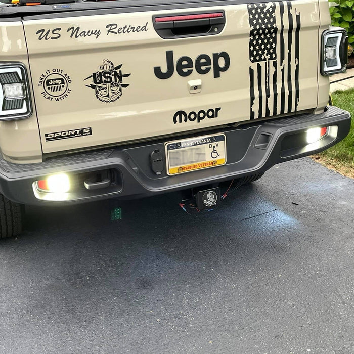 ORACLE Rear Bumper LED Reverse Lights, 6000K, Jeep Gladiator JT, view 7