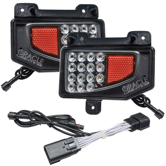 ORACLE Rear Bumper LED Reverse Lights, & Play Harness, 6000K, Jeep Gladiator JT w/Plug