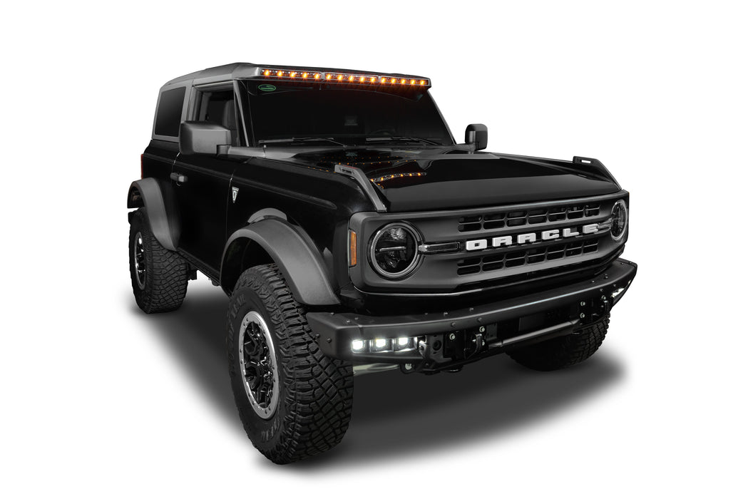 ORACLE Integrated Windshield Roof LED Light Bar System for 2021+ Ford Bronco - Carbonized Grey, view 4
