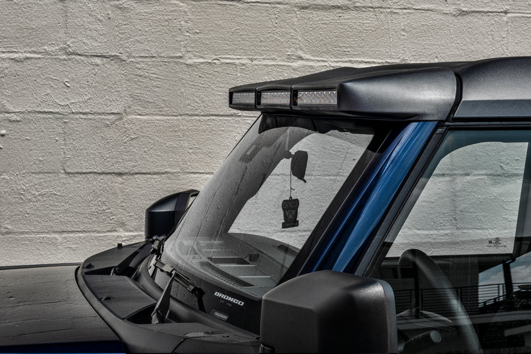 ORACLE Integrated Windshield Roof LED Light Bar System for 2021+ Ford Bronco - Carbonized Grey, view 5