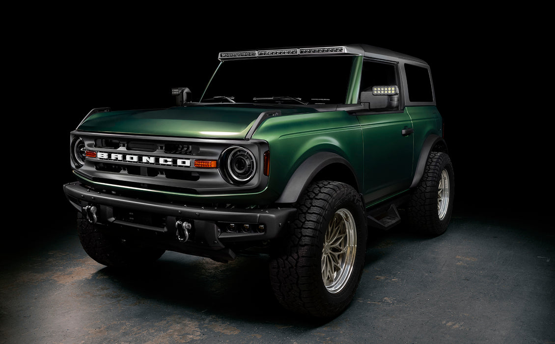 ORACLE Integrated Windshield Roof LED Light Bar System for 2021+ Ford Bronco - Carbonized Grey, view 8