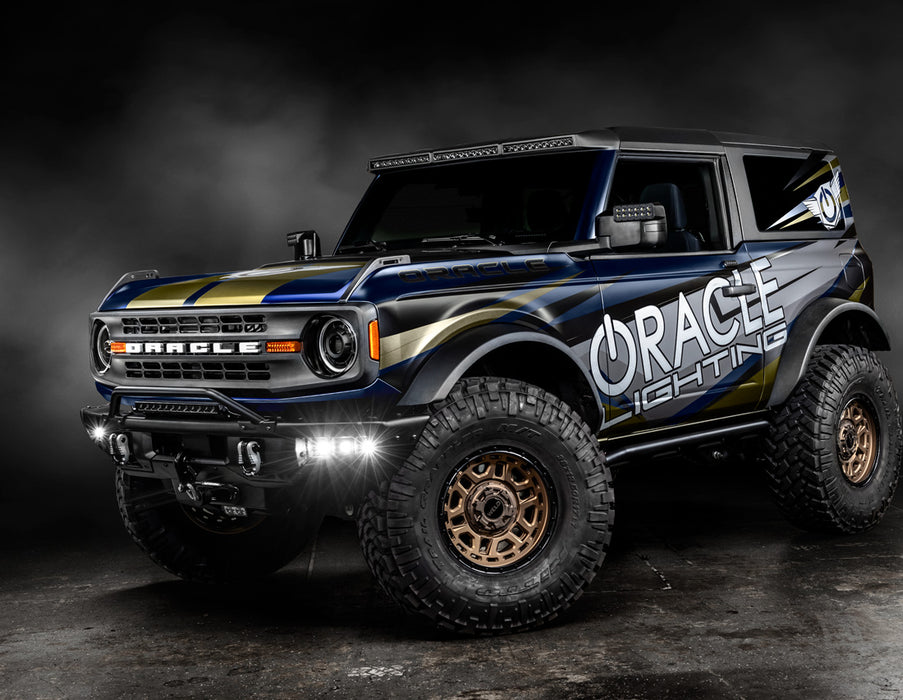 ORACLE LED Fog Light Kit for Steel Bumper, White, Ford Bronco Triple (2021-2025), view 4