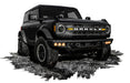 ORACLE LED Fog Light Kit for Steel Bumper, Amber, Ford Bronco Triple (2021-2025), view 2