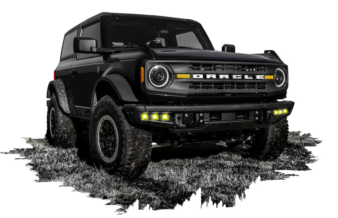 ORACLE LED Fog Light Kit for Steel Bumper, Yellow, Ford Bronco Triple (2021-2025), view 6