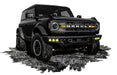 ORACLE LED Fog Light Kit for Steel Bumper, Yellow, Ford Bronco Triple (2021-2025), view 6